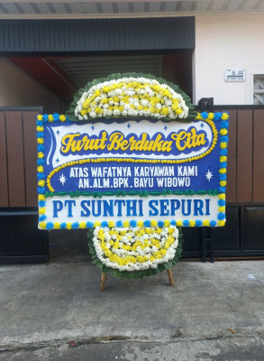 Papan Bunga Duka di Seginim